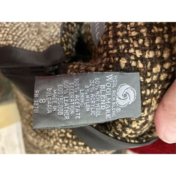 Kate Hill Faux Leather Trimmed Jacket Size 8 - Picture 11 of 11